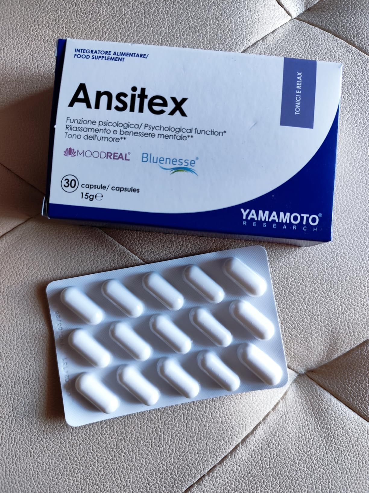 YAMAMOTO Ansitex capsule 30 pezzi melissa e zafferano