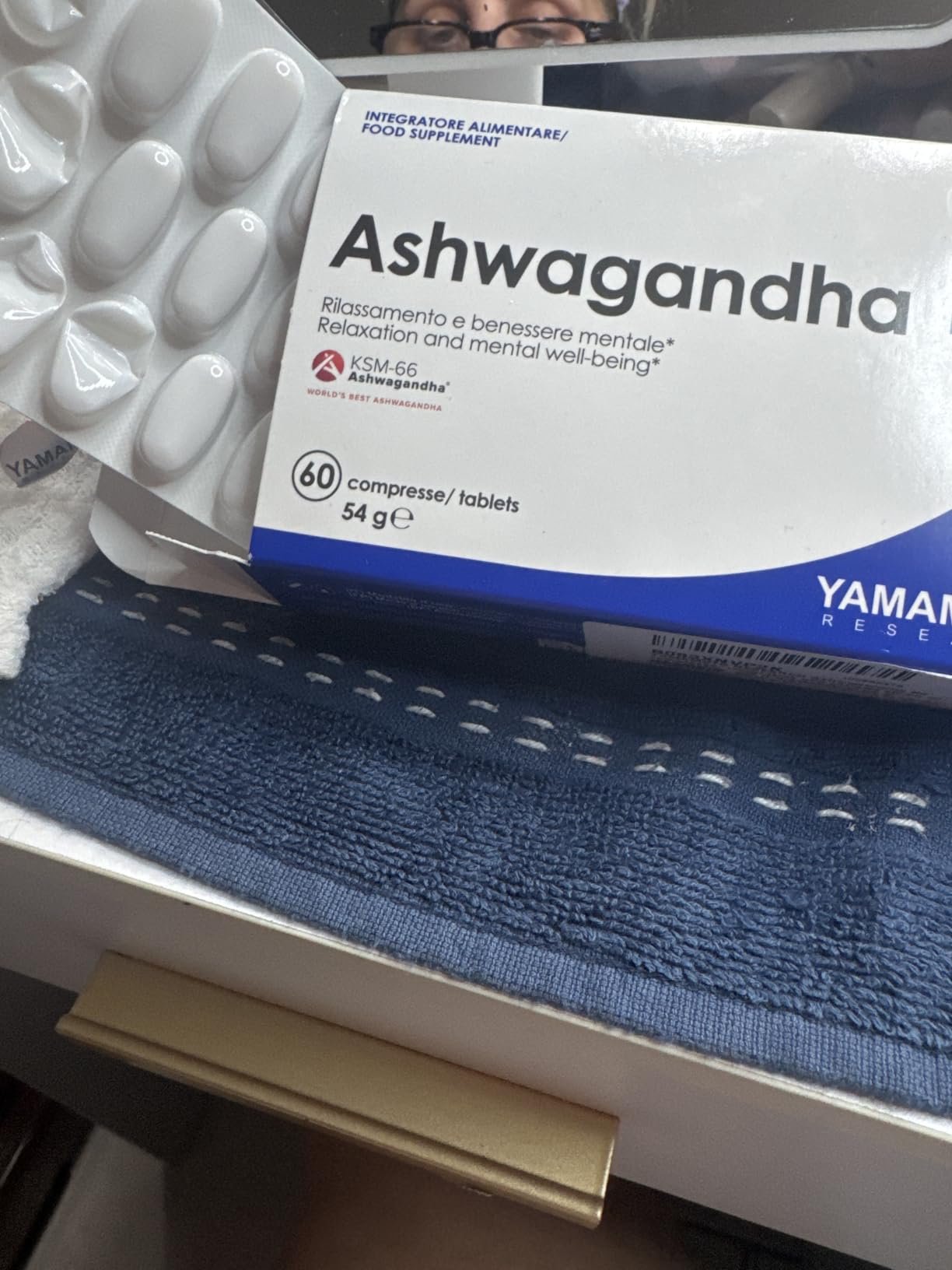 YAMAMOTO Sonno, Benessere Mentale e Memoria Ashwagandha capsule 30 capsule KSM-66