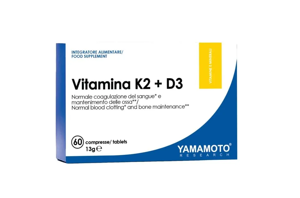 YAMAMOTO Vitamine e Minerali Vitamina K2 e D3 integratore 60 compresse alto dosaggio