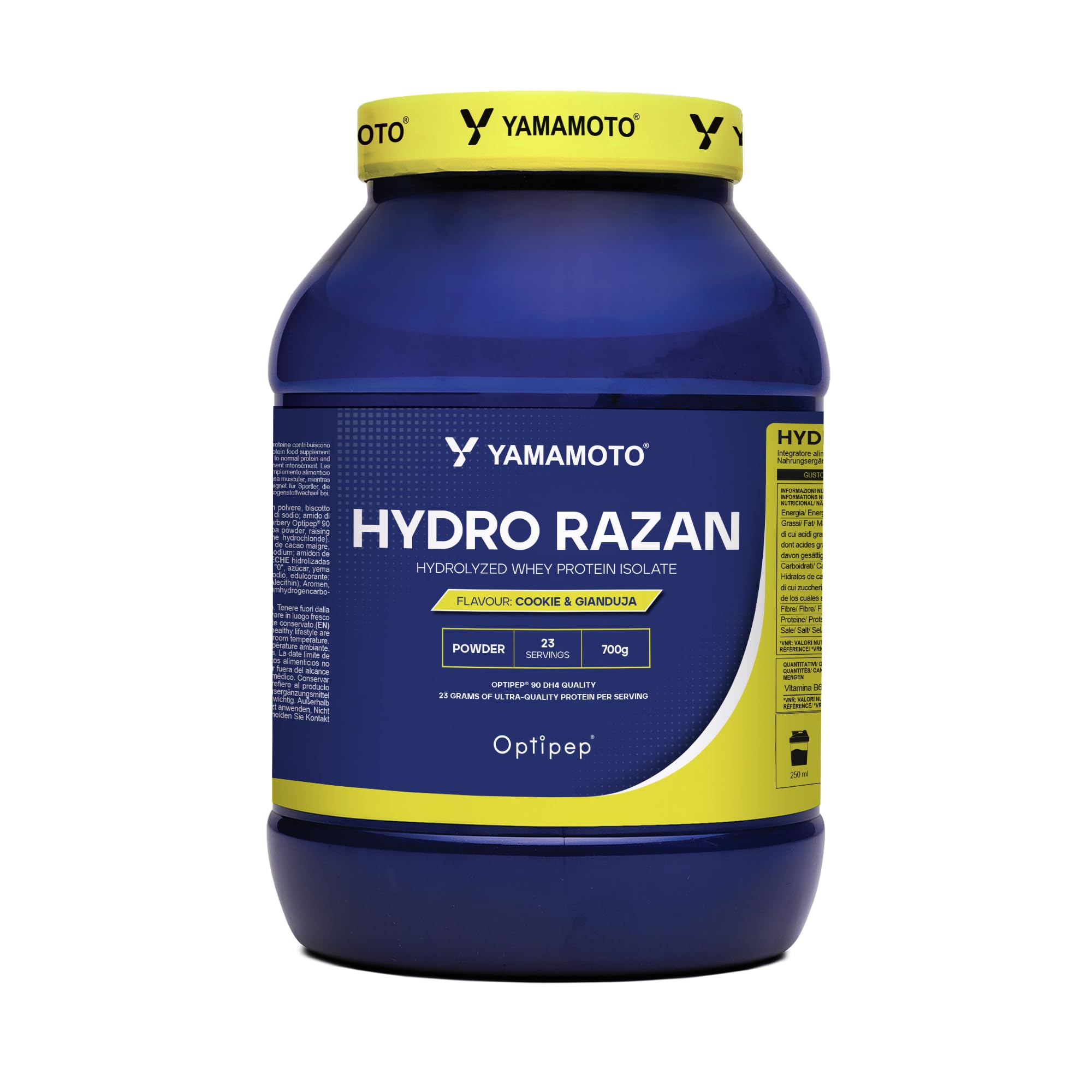 YAMAMOTO Proteine Hydro RAZAN® new formula proteine idrolizzate Cioccolato 2000 g Optipep 90