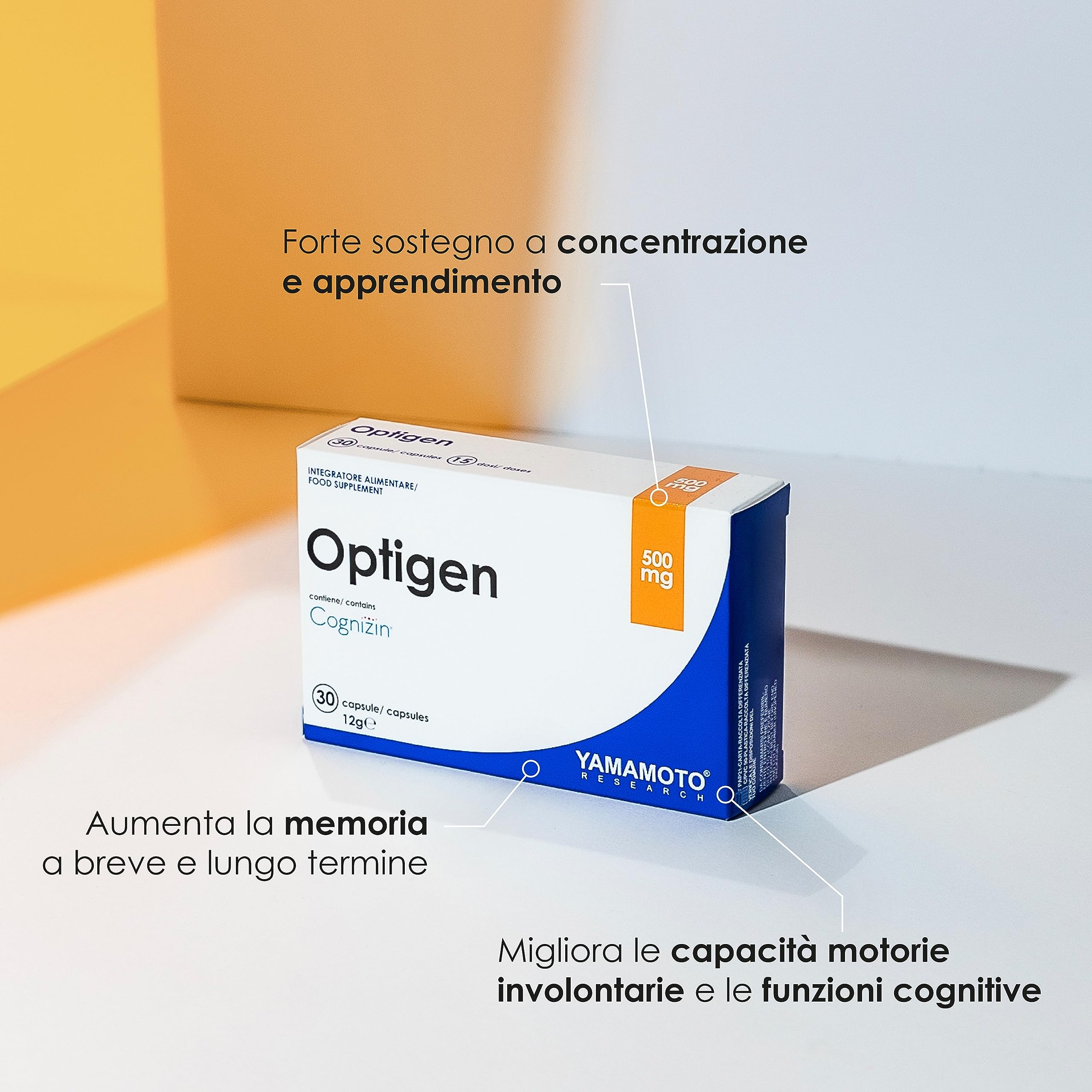 YAMAMOTO Antiossidanti Optigen integratore citicolina 30 capsule 12 g