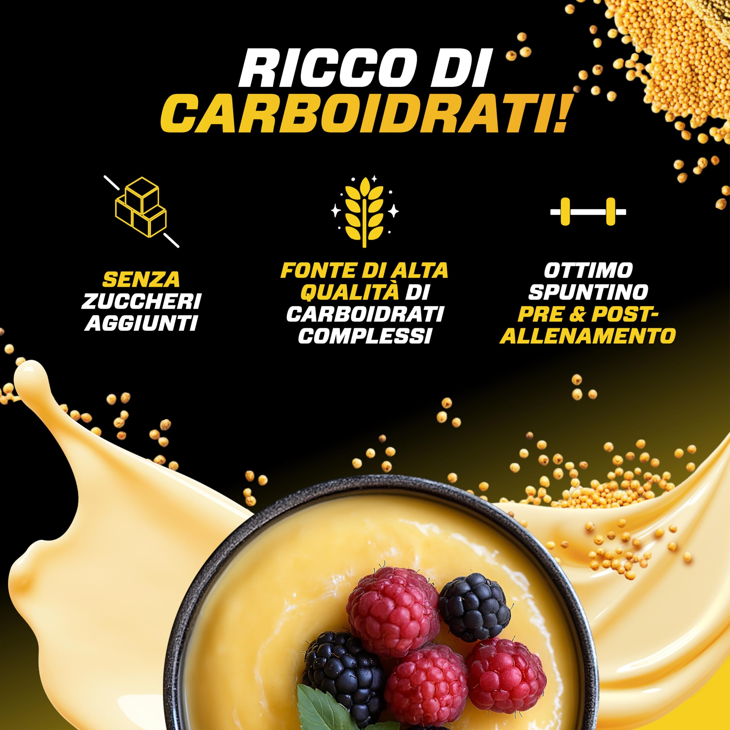 Elite Carbs & Mass Gainers Budino di Mais neutro budino 3 kg vegan