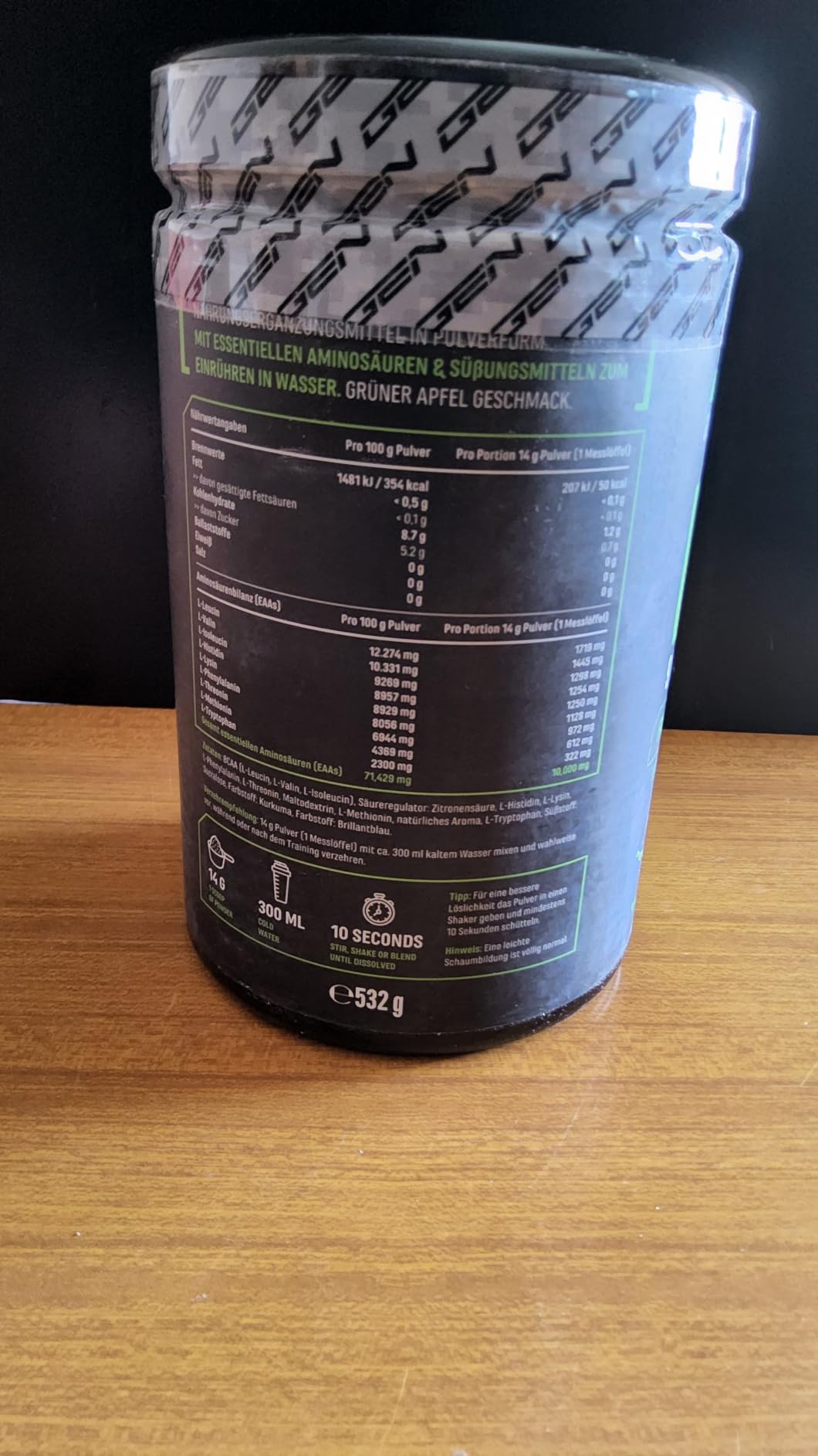 Elite EAA & BCAA Formula Human Code EAA in polvere 532 g Mela Verde vegan