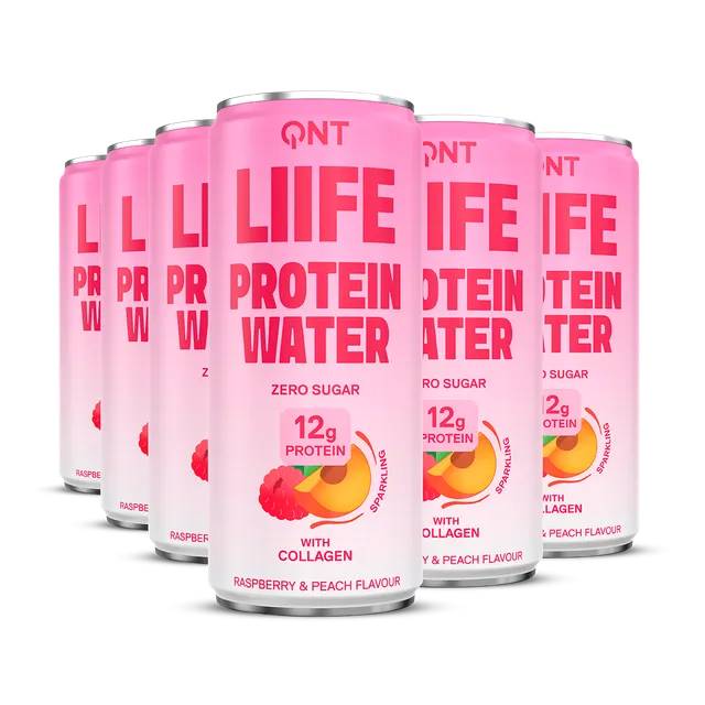 QNT Drinks Protein Water bevanda proteica limone e zenzero 12 x 330 ml senza zuccheri