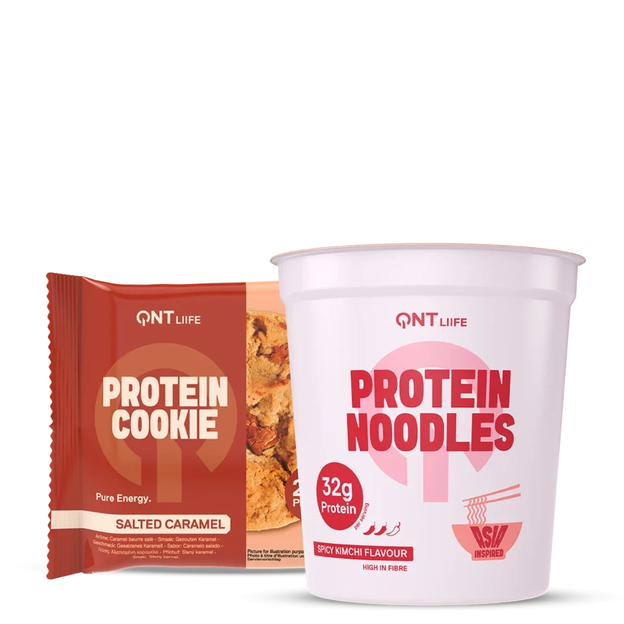 QNT Bundles Protein Noodles & Protein Cookie Pack bundle 12×66 g + 12×60 g