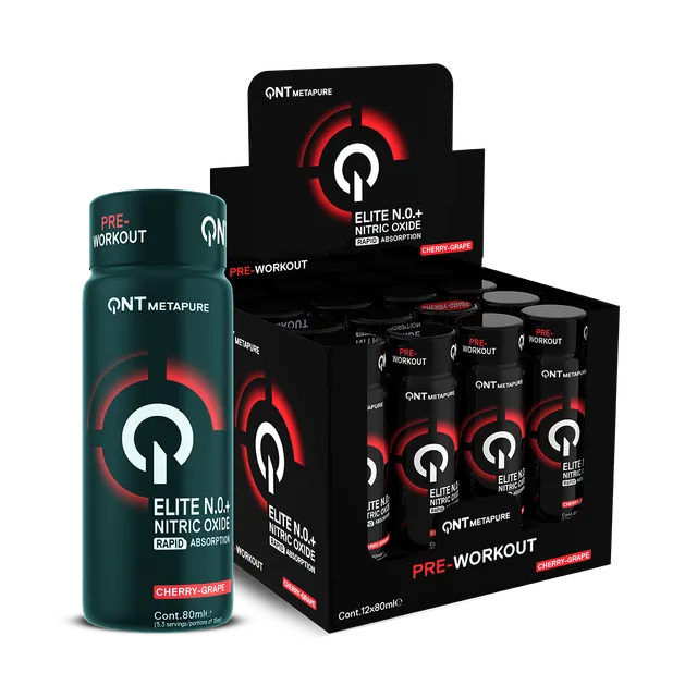 QNT Elite N.0.+ Pre Workout shot pre-workout Cherry-Grape 12 × 80 ml