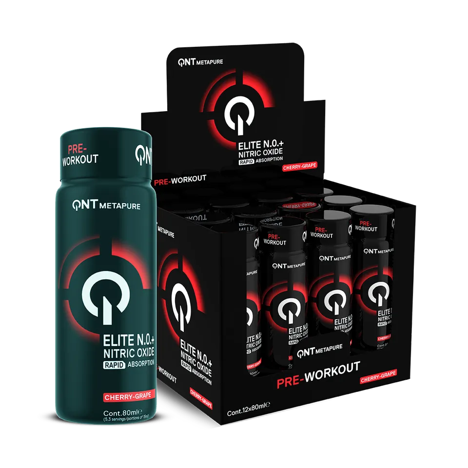 QNT Elite N.0.+ Pre Workout shot pre-workout Cherry-Grape 12 × 80 ml