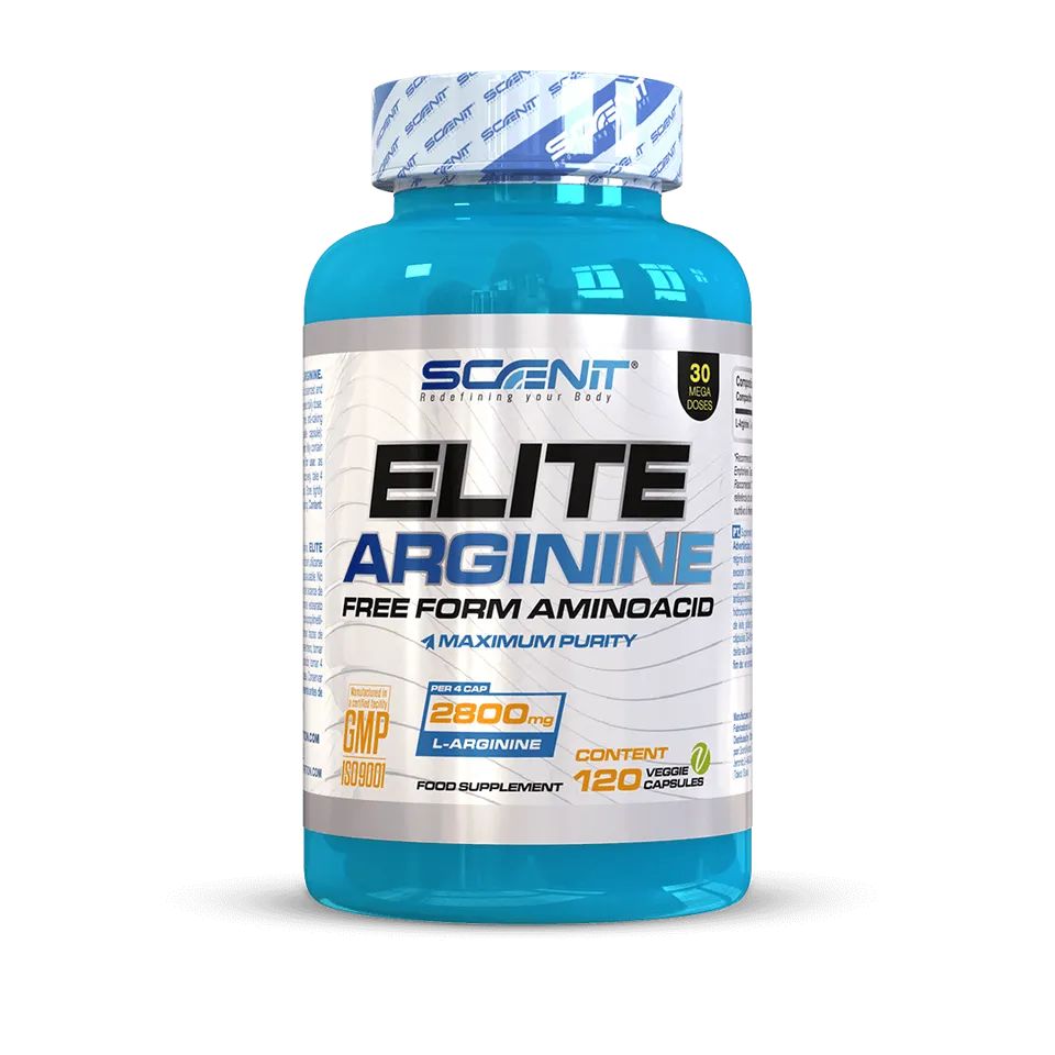 Scenit Nutrition Booster sportivi Elite Arginine integratore arginina 120 capsule senza sapore 2800 mg