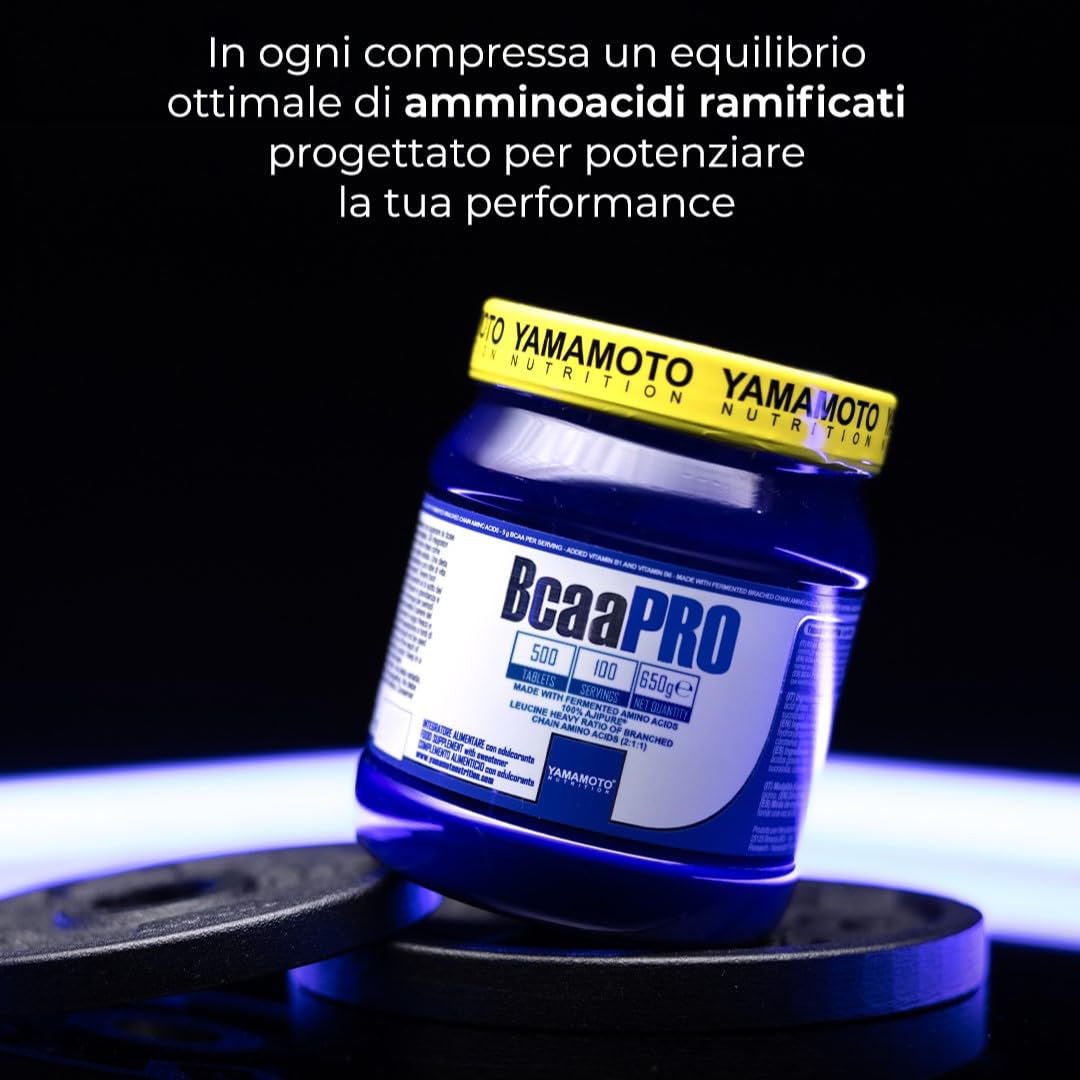 YAMAMOTO Aminoacidi e BCAAs BCAA 2:1:1 Ajipure aminoacidi ramificati 500 compresse