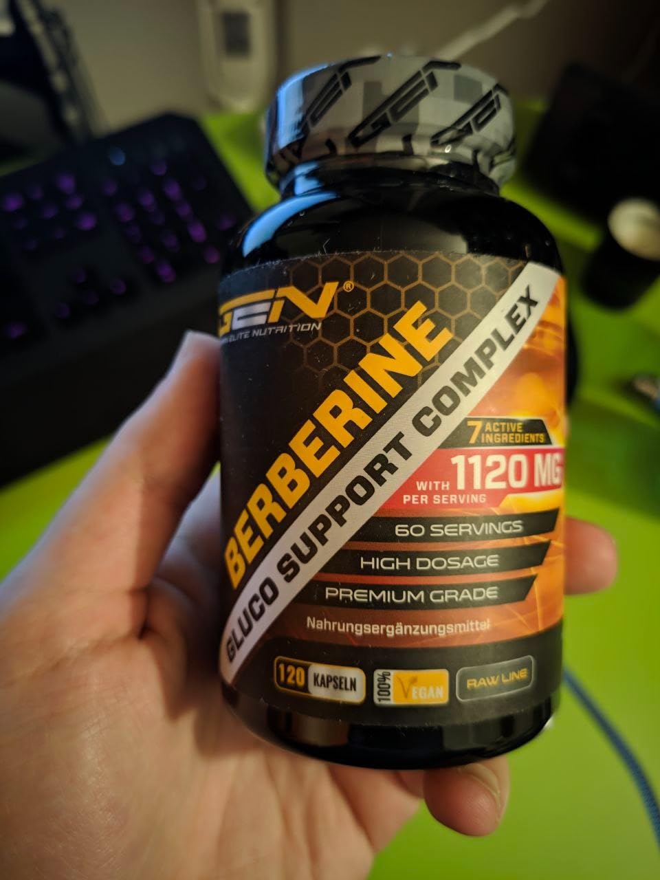 Elite Organ, Joint & Health Support Complesso di Berberina HCL 120 capsule 1120 mg