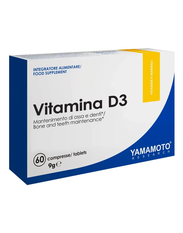 YAMAMOTO Vitamine e Minerali Vitamina D3 integratore 60 compresse 2000 UI