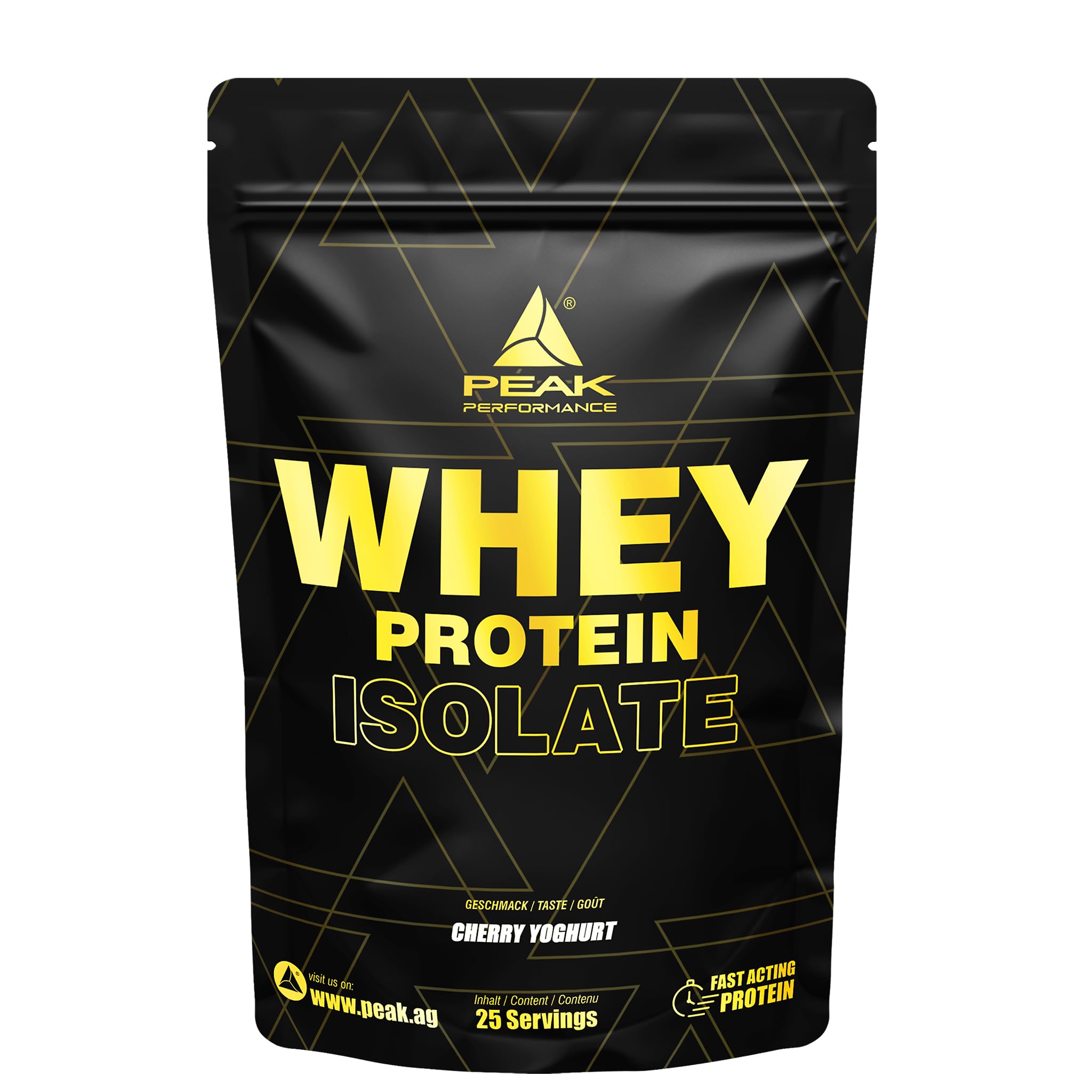 Green Peak Proteins PEAK Whey Protein Isolate proteine 750 g yogurt alla ciliegia