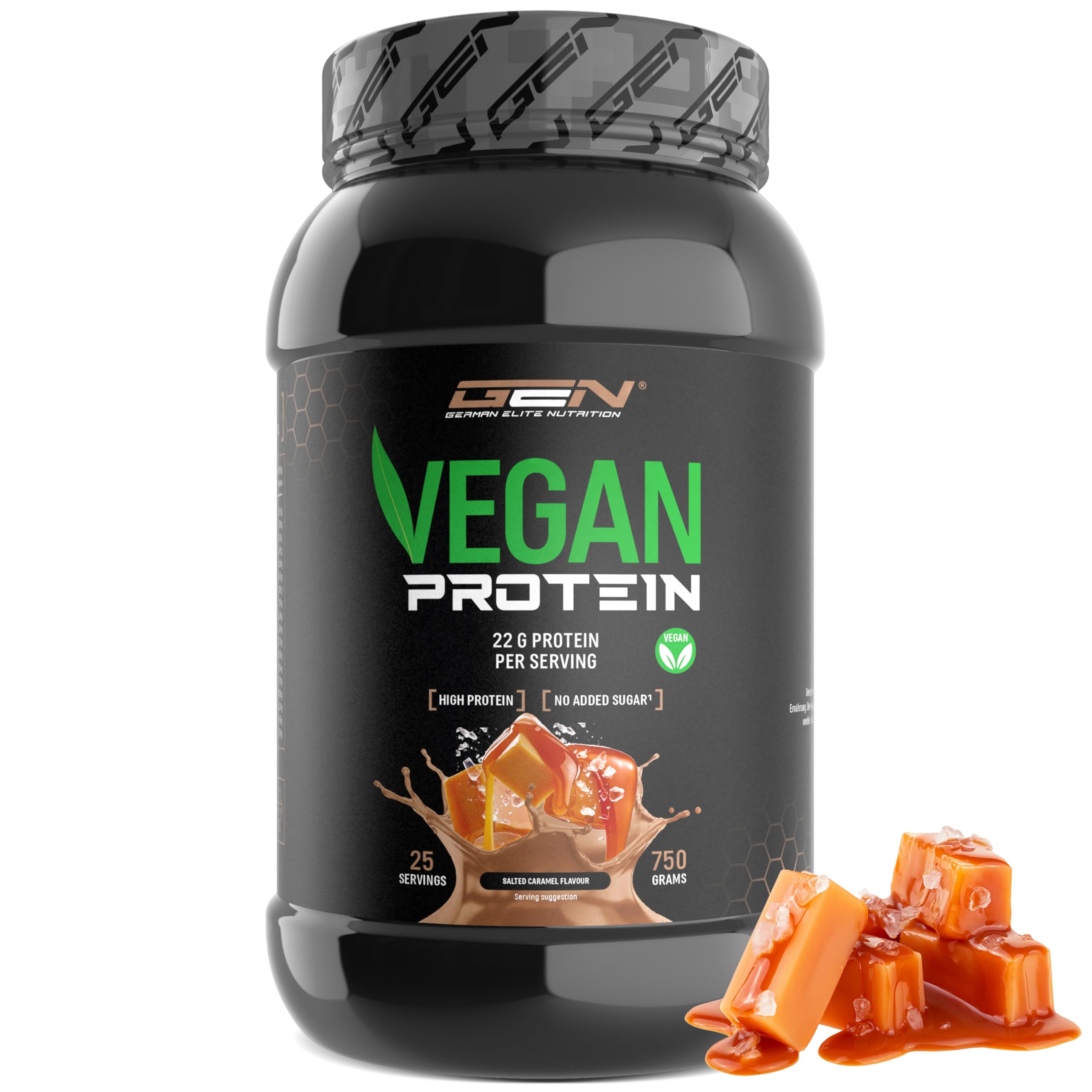 Elite Plant Protein GEN Vegan Protein 750 g proteine vegane al caramello salato