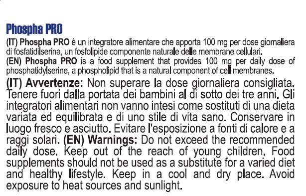 YAMAMOTO Sonno, Benessere Mentale e Memoria PhosphaPRO 90 compresse 100 mg