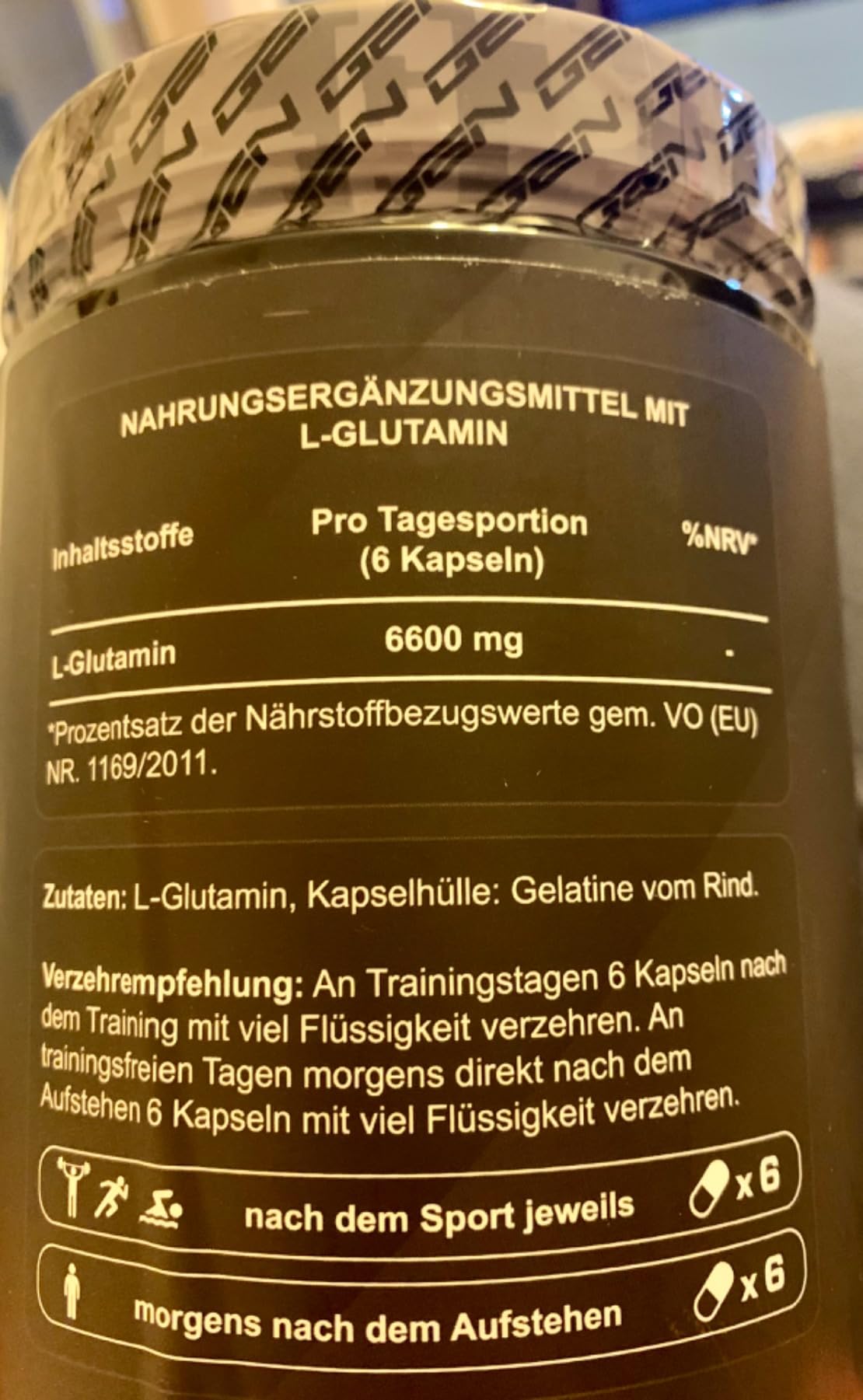 Elite Amino Singles L-Glutammina Ultra Caps 365 capsule da 1100 mg