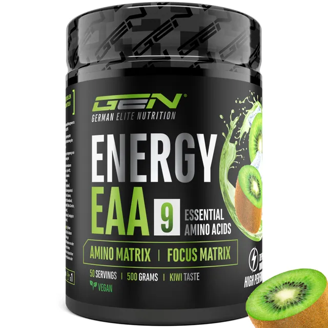 Elite Pre-Workout & Pump EAA Energy Mix pre-workout Kiwi 500 g senza zucchero