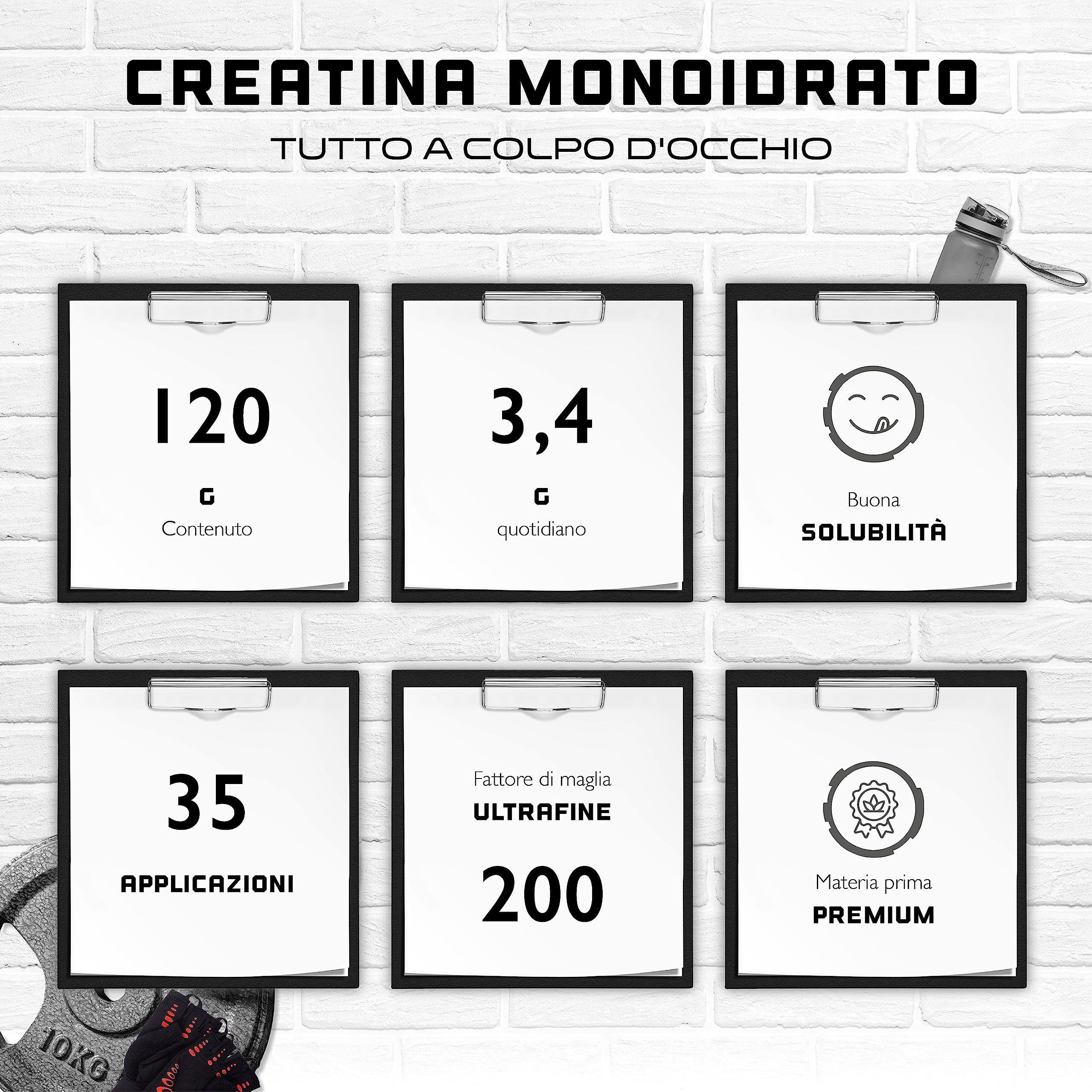 Elite Creatine Creatina in polvere 120 g Monoidrato vegana