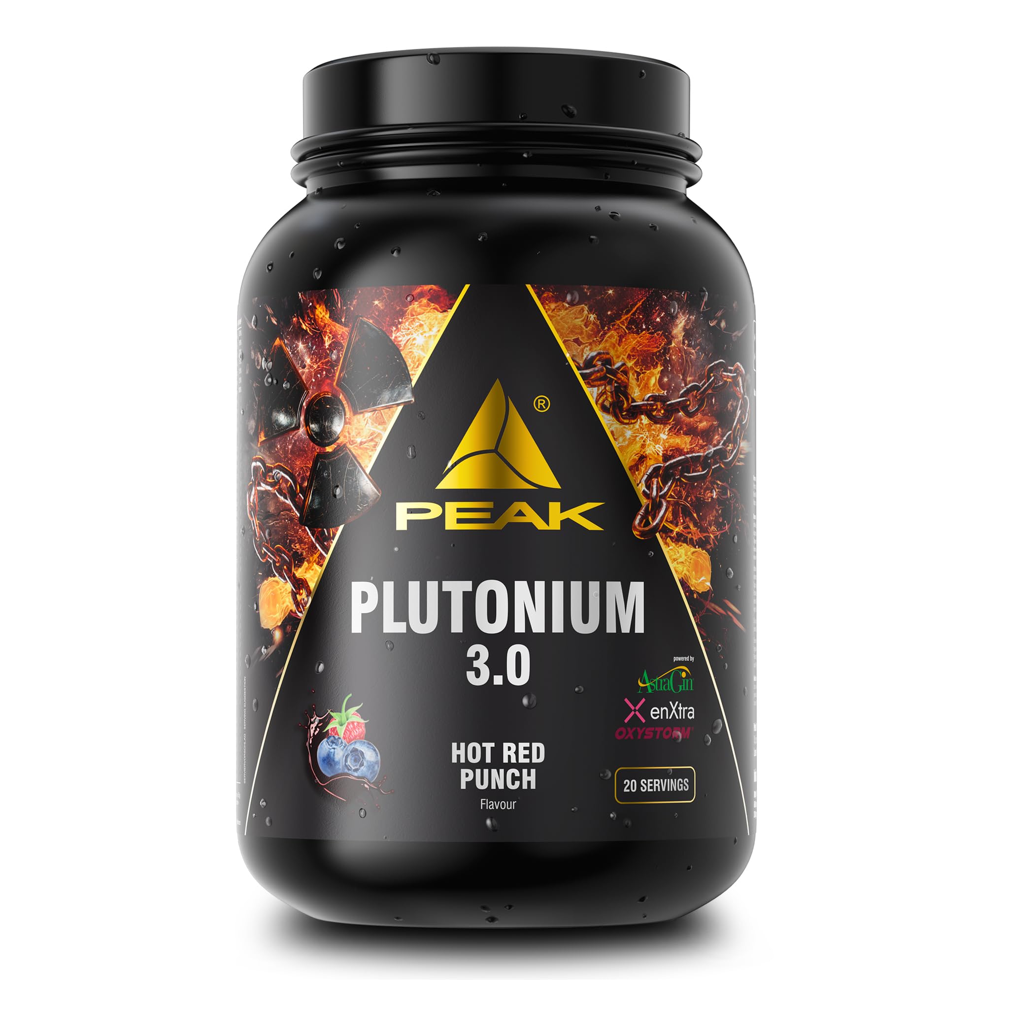 Green Peak Boosters Plutonium 3.0 pre-workout booster 1054 g Arancia Rossa Piccante vegano