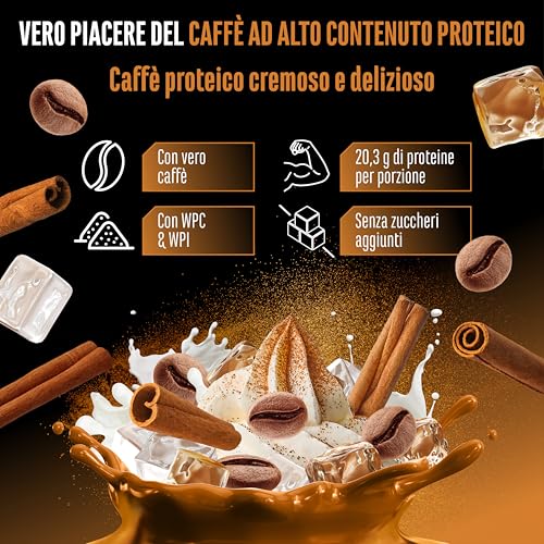 Elite Whey Protein Wheypresso Protein Coffee proteine whey 908 g Cinnamon Latte Coffee con caffeina