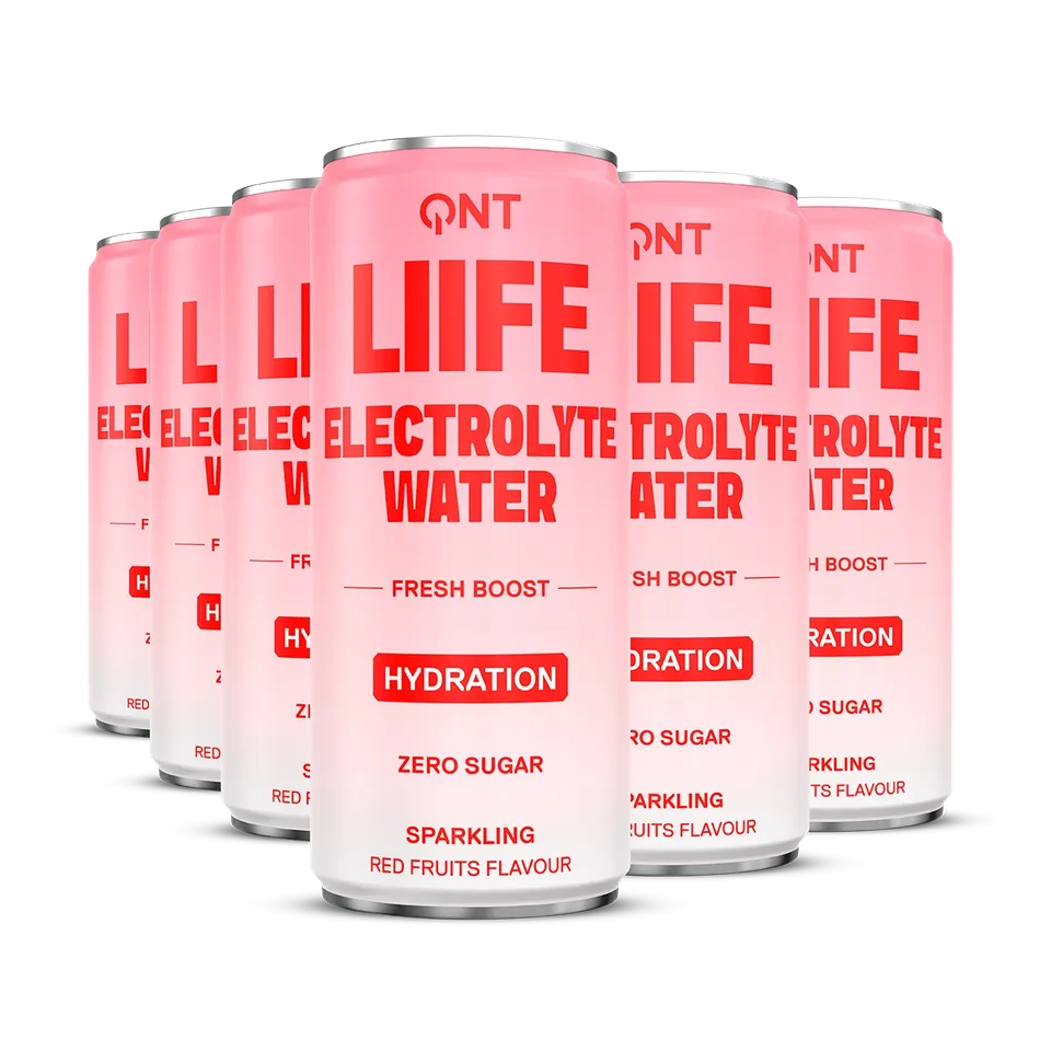 QNT Drinks Electrolyte Water bevanda frutti rossi 12 x 330 ml senza zuccheri