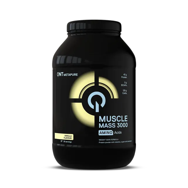 QNT 3000 Muscle Mass Gainer gainer vaniglia 1,3 kg proteico