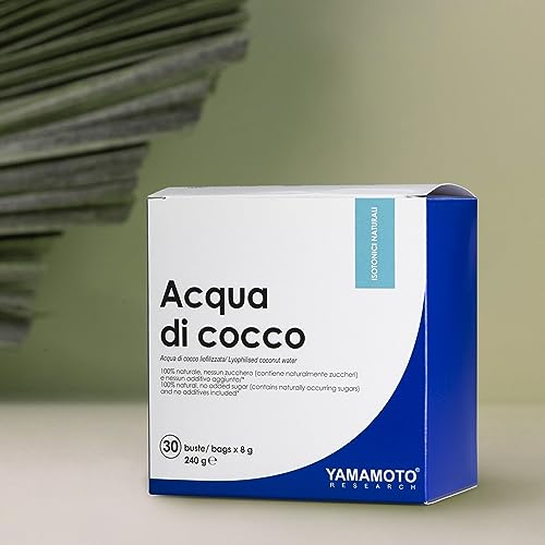 YAMAMOTO Reidratanti Acqua di Cocco 30 buste da 8 g senza zuccheri aggiunti