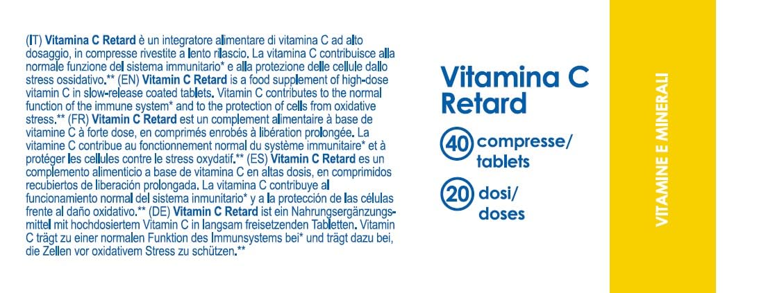 YAMAMOTO Vitamine e Minerali Vitamina C Retard 500 compresse 40 compresse lento rilascio