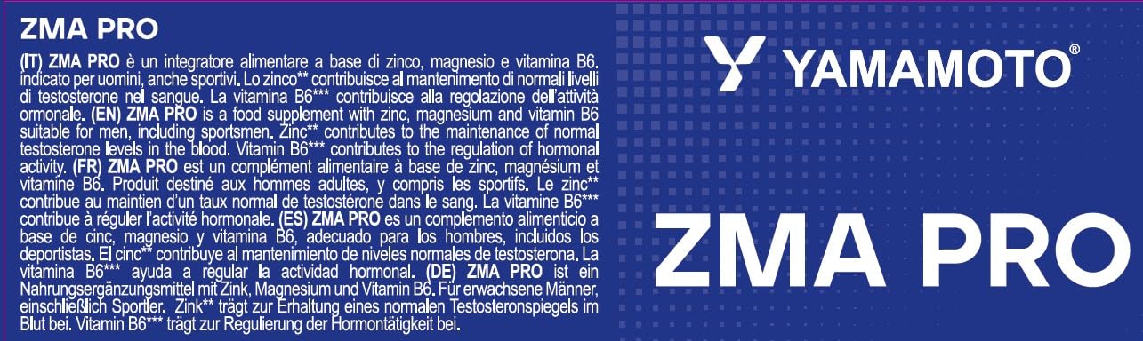 YAMAMOTO Vitamine e Minerali ZmaPRO integratore 120 capsule zinco e magnesio