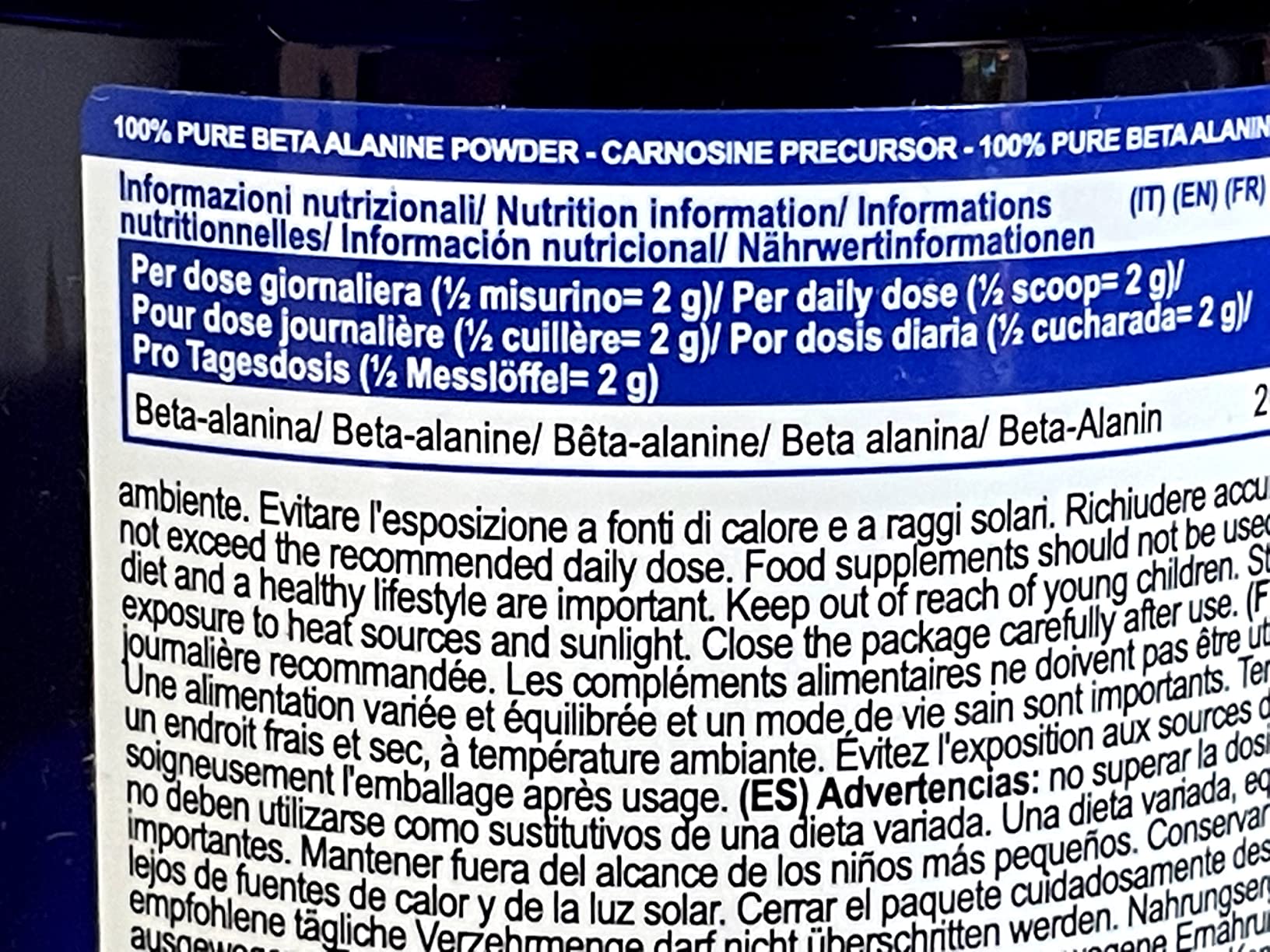 Yamamoto Aminoacidi e BCAAs BetaALA POWDER polvere 250 g neutra
