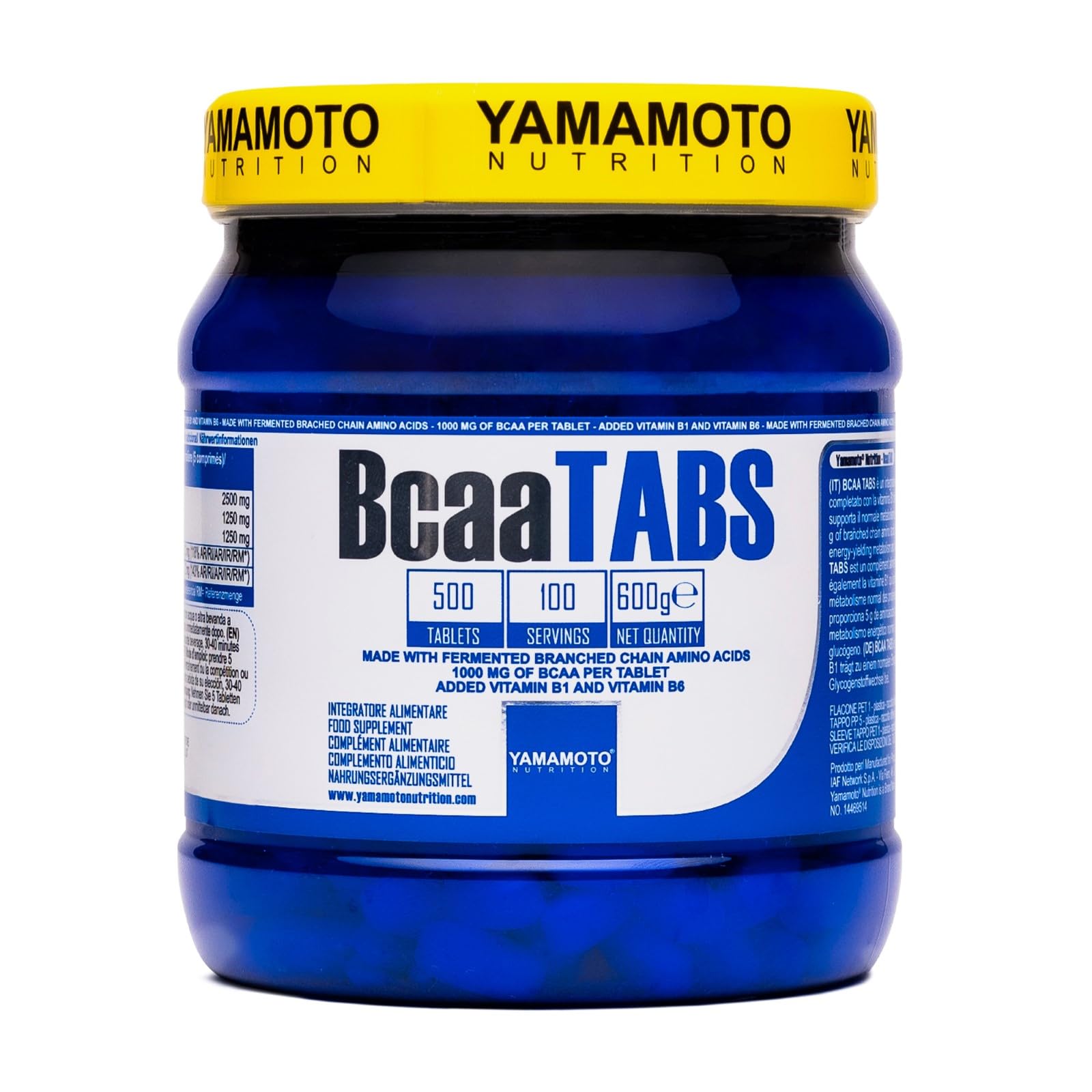 YAMAMOTO Aminoacidi e BCAAs Bcaa TABS compresse 500 pezzi rapporto 2:1:1