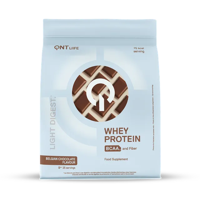 QNT Light Digest Whey Protein whey cioccolato belga 500 g 11 gusti