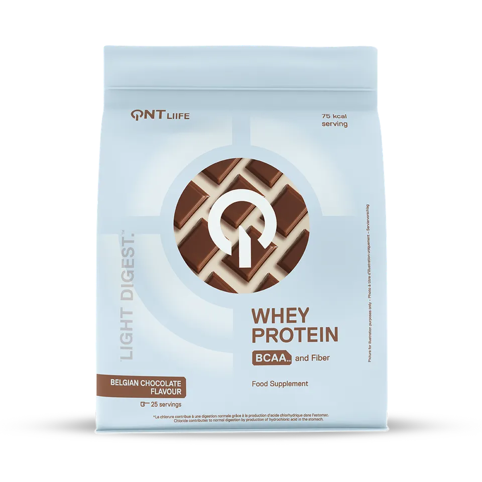 QNT Light Digest Whey Protein whey cioccolato belga 500 g 11 gusti