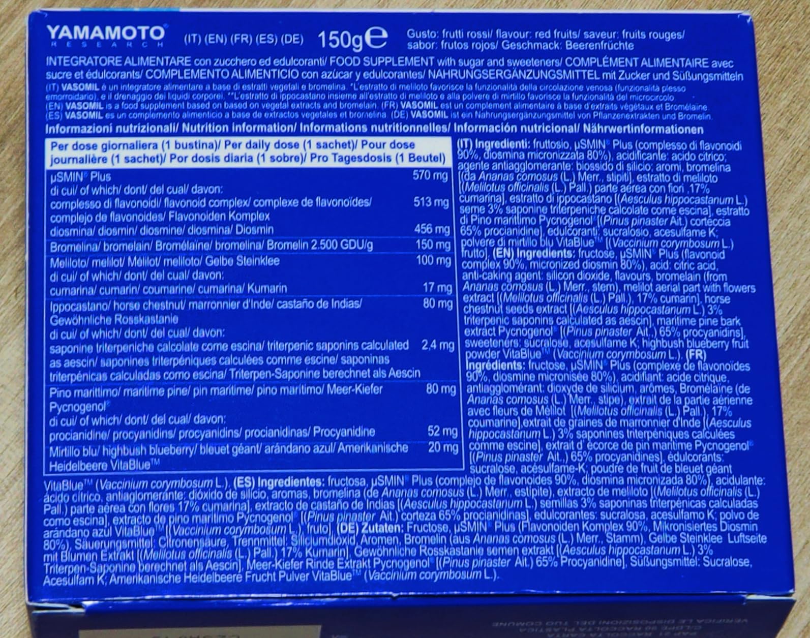 Yamamoto Omega-3 e Cuore e Circolazione Vasomil bustine 30 per microcircolo