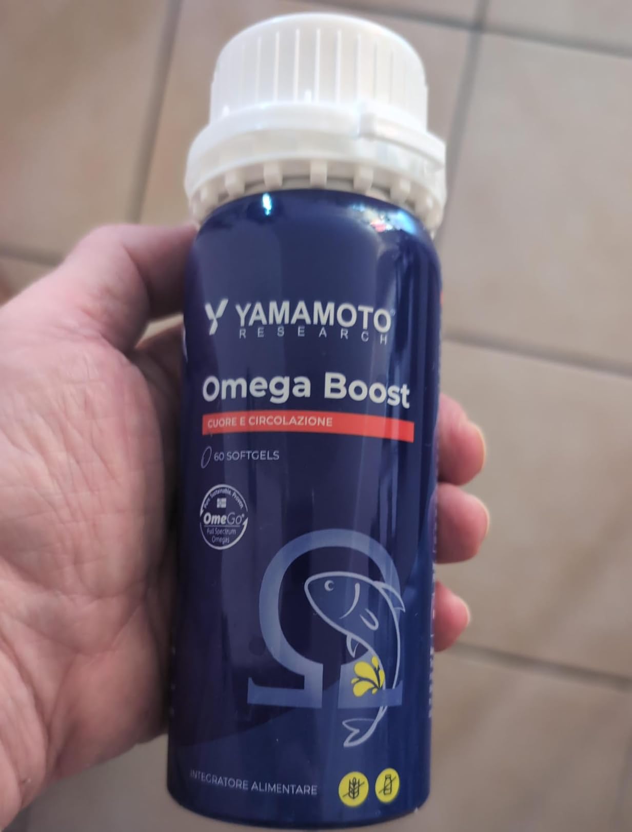 Yamamoto Omega-3 e Cuore e Circolazione Omega Boost integratore omega-3 60 softgel olio di salmone